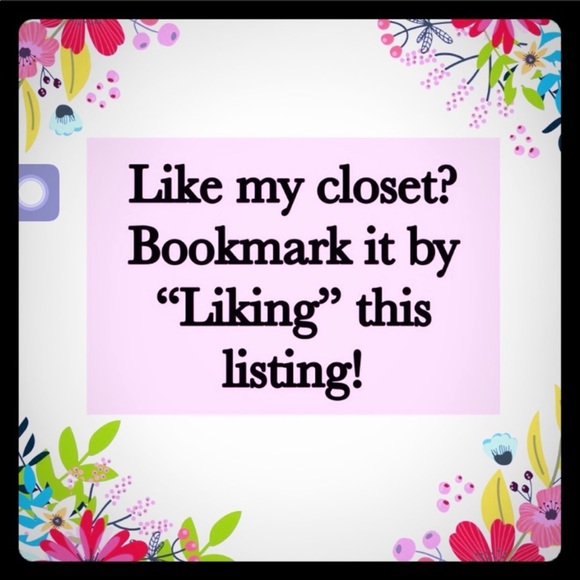 Other - Bookmark my closet! 👛👚🧢👠👔